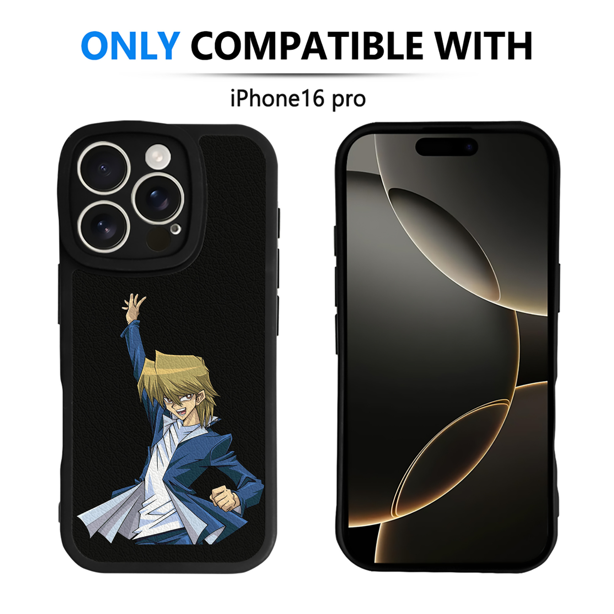 遊☆戯☆王 Yu-Gi-Oh! 【iPhone 16シリーズ対応】シリコンスマホケース（レザー調） 材質：シリコン